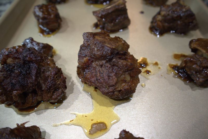 Cooked Oxtail in Pan