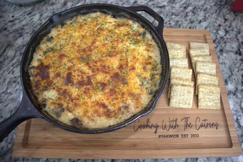 Crab and Shrimp Spinach Dip